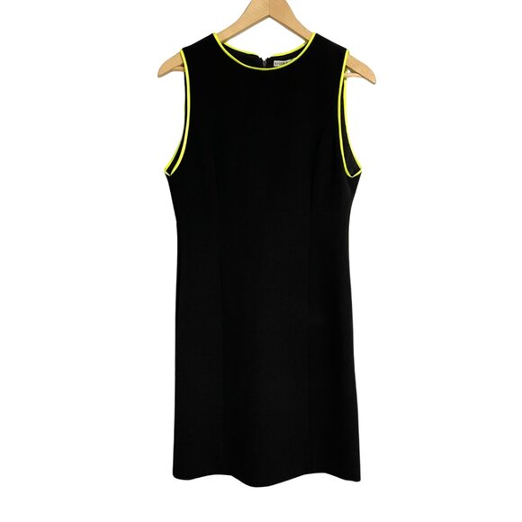 Alice + Olivia Colin Dress NWT Womens Size 10 Black Neon Trim Pin Up Cocktail - Picture 2 of 11